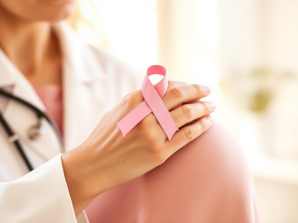 Médica acolhendo uma paciente, em referência ao cuidado com a saúde das mamas